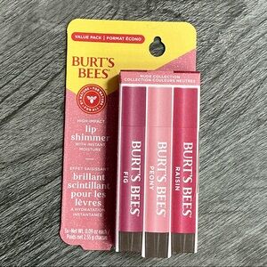 Nude Moisturizing Lip Shimmers with Beeswax, 3 Pack